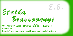 etelka brassovanyi business card